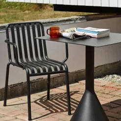 Fauteuil Palissade En Acier Poudre - Anthracite