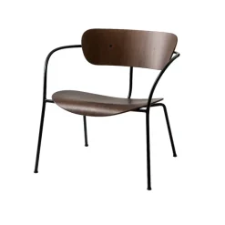 Fauteuil Pavilion Av5 Noyer / Pieds Noirs