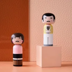 Figurine En Bois - Kokeshi Sketch.Inc - Freddie - 14.5 Cm