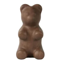 Figurine Ours En Guimauve - Chene Fume - H 23Cm
