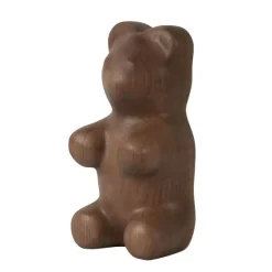 Figurine Ours En Guimauve - Chene Fume - H 23Cm