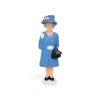 Figurine Reine Solaire - Elisabeth Ii - Edition Derby - Bleu