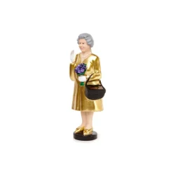 Figurine Reine Solaire - Elisabeth Ii - Edition Or