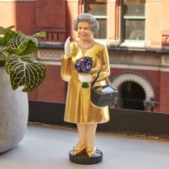 Figurine Reine Solaire - Elisabeth Ii - Edition Or