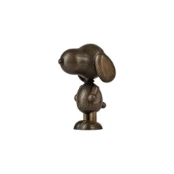 Figurine Snoopy - Chene Fume - H 15 Cm