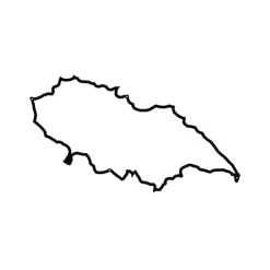 Frise Decorative Ile D'Yeu - Noir - 50 Cm