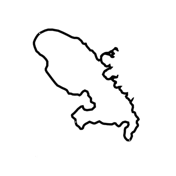 Frise Decorative Martinique - Noir - 50 Cm