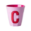 Gobelet Lettre C En Melamine - Rose