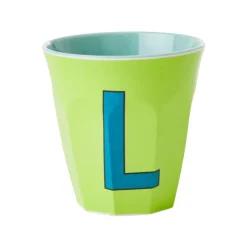 Gobelet Lettre L En Melamine - Lime
