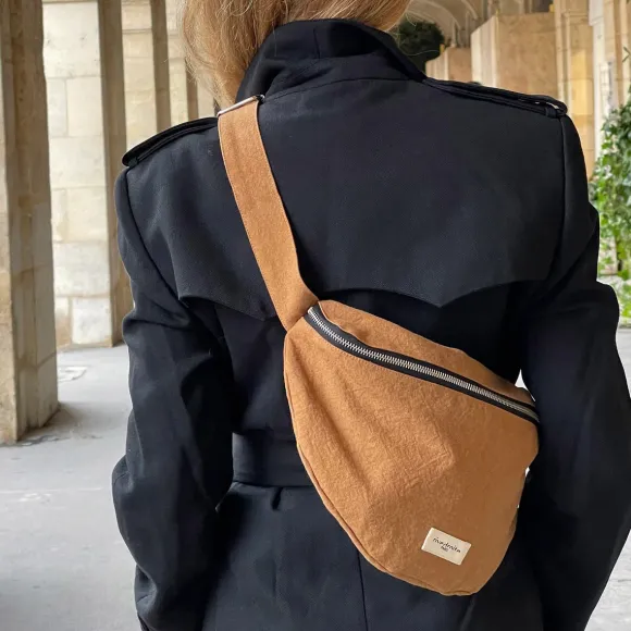 Grande Banane Custine En Coton Recycle - Tobacco