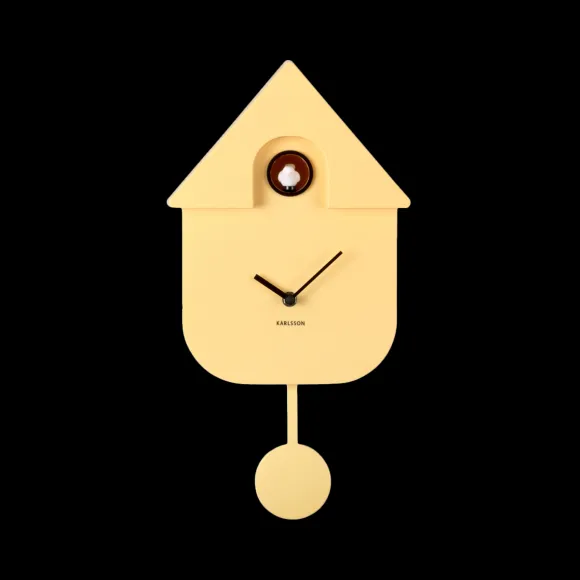 Horloge Modern Cuckoo - Jaune