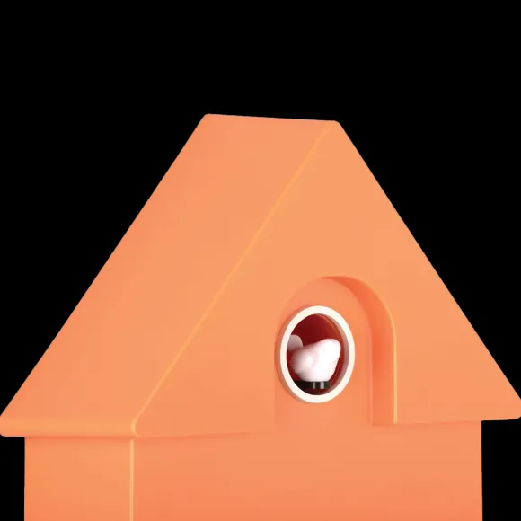 Horloge Modern Cuckoo - Orange
