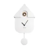 Horloge Modern Cuckoo En Metal L 21.5 X H 41 Cm - Blanc