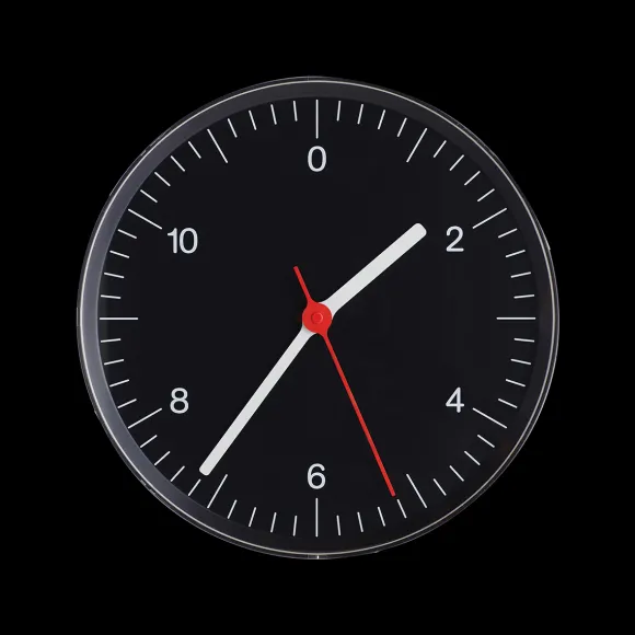 Horloge Murale By Jasper Morrison - Noir