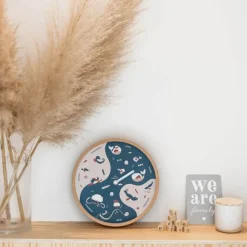 Horloge Semaine Pour Enfant En Bois - Bleu