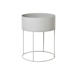Jardiniere Ronde Plant Box - Gris Clair