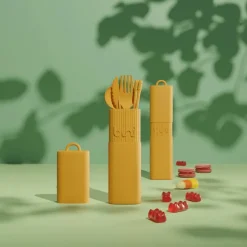 Kit De Couverts Reutilisables Et Nomades En Matiere Biosourcee