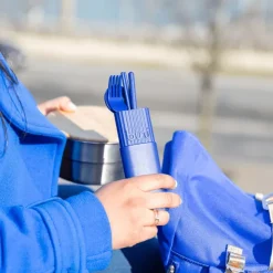 Kit De Couverts Reutilisables Et Nomades En Matiere Biosourcee