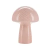 Lampe Champignon H 32 Cm - Rose
