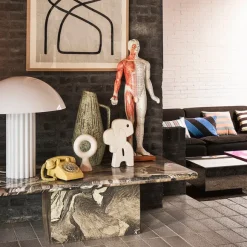 Lampe De Table Acrylic Cupola - O 56 X 61,3 Cm - Blanc