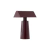 Lampe De Table Caret Mf1 H 22Cm - Bordeaux Fonce
