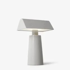 Lampe De Table Caret Mf1 H 22Cm - Gris Soie