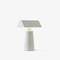 Lampe De Table Caret Mf1 H 22Cm - Gris Soie