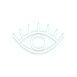 Lampe Murale Neon Led Oeil - Blanc