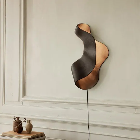 Lampe Murale Oyster - 33,6 X H 60 Cm - Noir