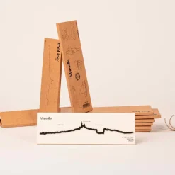 Mini Frise Decorative Marseille - Noir - 19 Cm