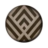 Mini Plateau Graphite En Bois - Chevron - O 30 Cm