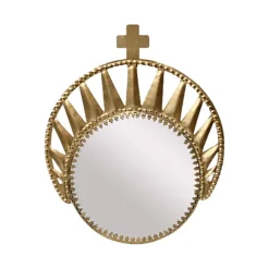 Miroir Exvoto Couronne - 15.5 19.5 Cm