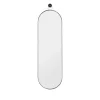 Miroir Poise Oval Metal Noir - H 98 X 28 Cm