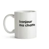 Mug En Porcelaine - Bonjour Ma Chatte