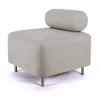Ottoman Bovari Velours Beige Riviera 21
