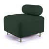 Ottoman Bovari Velours Vert Canard Riviera 38