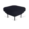 Ottoman Cornice Velours - Bleu Nuit & Metal Noir