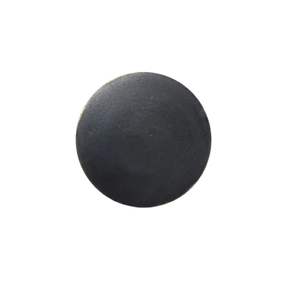 Patere Flat Circle Noir Pm