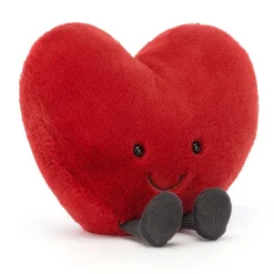 Peluche Amusante Coeur L - Rouge