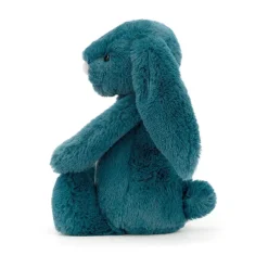 Peluche Lapin Bashful - H 18 Cm - Mineral Bleu