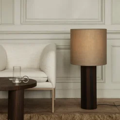 Pied De Lampadaire Post Chene - O 18 X H 70 Cm - Lines