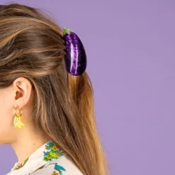 Pince A Cheveux - Aubergine