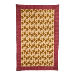 Plaid Powder Tiger En Coton - 220 X 140 Cm