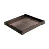 Plateau Carre En Miroir - Bronze
