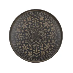 Plateau En Bois Black Marrakesh - O 61 Cm