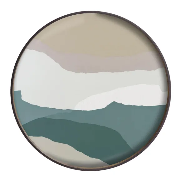 Plateau En Verre - Slate Wabi Sabi - O 61 Cm