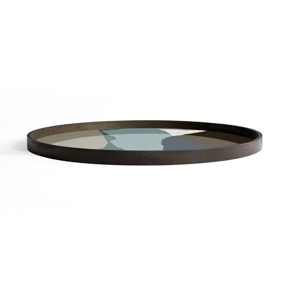 Plateau En Verre - Slate Wabi Sabi - O 92 Cm