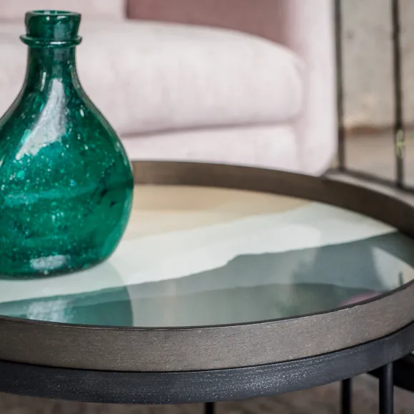 Plateau En Verre - Slate Wabi Sabi - O 61 Cm