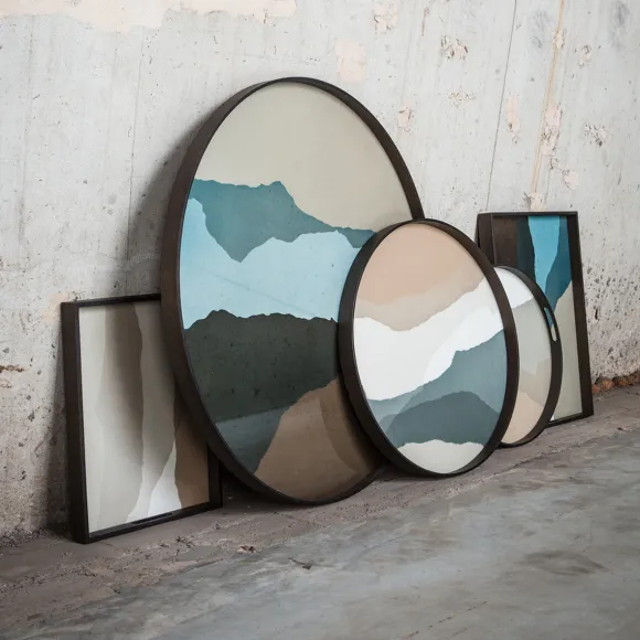 Plateau En Verre - Slate Wabi Sabi - O 61 Cm