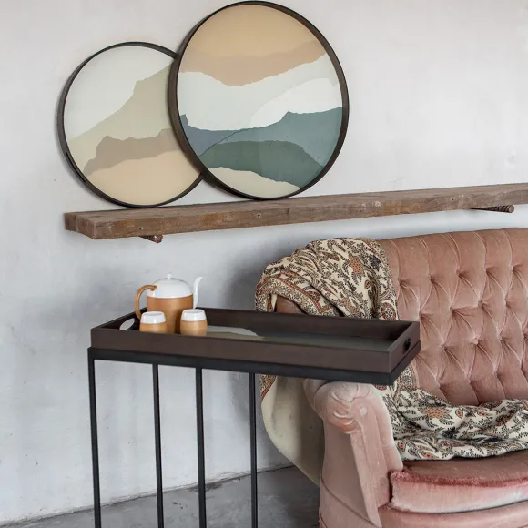 Plateau En Verre - Slate Wabi Sabi - O 61 Cm